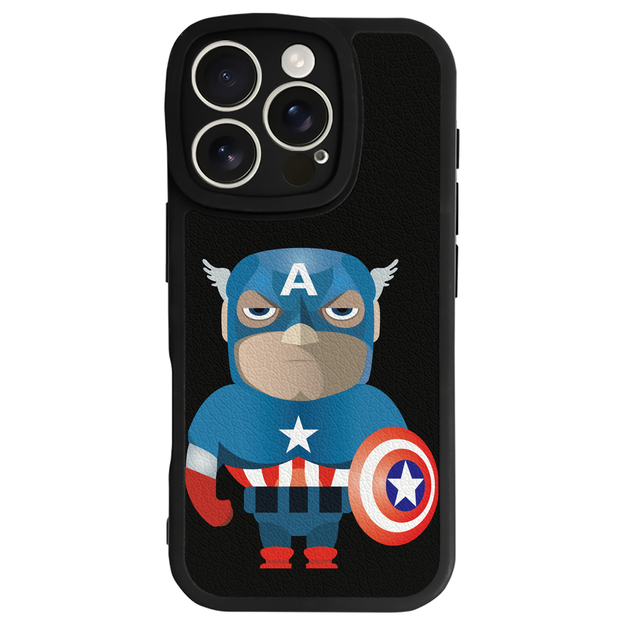 （画像用） アベンジャーズ The Avengers 【iPhone 16シリーズ対応】シリコンスマホケース（レザー調） 材質：シリコン